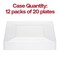 Smarty Had A Party 4.5" Clear Square Plastic Pastry Plates (240 plates), 240PK 714-CASE - alternate 2