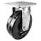 Hyw Products Heavy Duty Caster 6in x 2in Phenolic Wheel Stainless Steel - Rigid 40-60R-A1-PH(STS) - alternate 1
