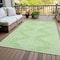 Homeroots 9' X 12' Mint Green And Ivory Geometric Washable Indoor Outdoor Area Rug 598596 - alternate 4