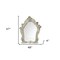 Homeroots 47" White And Silver Abstract Wood Framed Antiqued Glass Mounted Dresser Mirror 374191 - alternate 2
