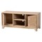 Baxton Studio Elsbeth Mid-Century Modern Light Brown Finished Wood and Natural Rattan 2-Door TV Stand 226-12952-ZORO - alternate 4