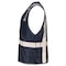Dome75 Hi-Vis Safety Vest 2X/3X Class Non-ANSI/Enhanced Visibility , Zipper 2 Pockets, 1 Mic Tab DV1281 - alternate 2