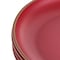 Gibson Home Rockabye 4 Piece Melamine Dinner Plate Set in Dark Pink 136598.04 - alternate 3