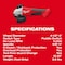 Milwaukee Tool M18 Brushless 4-1/2" / 5" Cut-Off Grinder, Paddle Switch 2686-20 - alternate 7