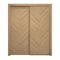 Sartodoors Sliding Closet Bypass Doors 36 x 84 inches, Ego 5005 Natural Oak, Rails Hardware Set, Wood Solid EGO5005DBD-SNA-3684 - alternate 1
