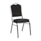 Flash Furniture HERCULES Series Crown Back Stacking Banquet Chair in Black Fabric - Silver Vein Frame FD-C01-SILVERVEIN-BK-BK-GG - alternate 1