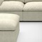 Homeroots Khaki Linen Blend Modular L Shaped Six Piece Sofa and Chaise Sectional 716926 - alternate 3