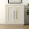 Homeroots 32" White Wood Accent Cabinet With Two Doors 546167 - alternate 1