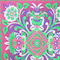 Homeroots 88" X 84" Pink Green And White Floral Cotton Hanging Tapestry 397429 - alternate 4