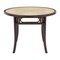 Homeroots 39" Natural And Black Rounded Glass Dining Table 544707 - alternate 1