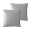 Homeroots Gray King Polyester 220 Thread Count Washable Duvet Cover Set 529043 - alternate 4