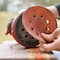 Gator Finishing Red Resin 5 in. Hook and Loop Sanding Discs, 80 Grit, Medium, 5PK 3724 - alternate 2