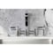 Kingston Brass Bridge Kitchen Faucet with Brass Sprayer, Polished Chrome KS8251DKLBS - alternate 3