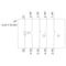 Siemens holder, 3-way, plastic, 1 NO+1 NC, 1 NO+1 NC, LED module, amber, 6-24 3SU1501-1AG00-1LA0 - alternate 2