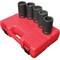 Sunex 1 in Drive Sae & Metric 6 Point Combination Budd Wheel 5-Piece Impact Socket Set 5626 - alternate 1