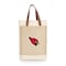 Picnic Time Family Of Brands NFL Arizona Cardinals - Pinot Jute 2 Bottle Insulated Wine Bag 539-02-187-014-2 - alternate 1
