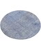 Homeroots 8' Blue And Ivory Round Abstract Washable Indoor Outdoor Area Rug 631061 - alternate 1