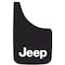 Plasticolor Universal 9" x 15", Set Of 2, Flat, Jeep Logo, Black, Fiberglass Reinforced, Screw On 000491R01 - alternate 1