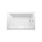 Kingston Brass 60-Inch Acrylic Rectangular 3-Wall Alcove Tub Combo w/ Waste and Overflow Drain, Right Hand Drain CVTAP603622R8 - alternate 3