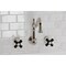 Kingston Brass Two-Handle Wall Mount Kitchen Faucet, Polished Nickel KS1286PKX - alternate 2