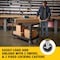 Rubbermaid Commercial Utility Cart with Deep Lipped & Flush Plastic Shelves, Plastic, 750 lb Load Capacity, 2 Shelves FG454500BLA - alternate 2