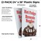 Signmission Hot Fudge Brownie Sundae, Plastic Signs Only 24 Inch x 36 Inch, Corrugated Plastic, 2PK CSB-2436-2PACK-Hot Fudge Brownie Sundae - alternate 2