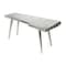 Homeroots 68" Silver Metal Writing Desk 389427 - alternate 1