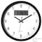 Clockswise 12-inch Wall Clock, Non-Ticking Analog & Digital with Temperature Display Battery Powered,  QI004749.BK.12 - alternate 4