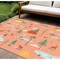 Homeroots 7' X 9' Orange Indoor Outdoor Area Rug 573712 - alternate 2