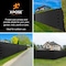 Xpose Safety Privacy Fence Screen 4'x 50', Black PS-450BK-X - alternate 3