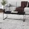 Homeroots 47" Black Coffee Table 520983 - alternate 3