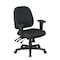Office Star Desk Chair Desk Chair, Adjustable Arms, 3-1/2" Height, Fabric, Black 43808-231 - alternate 1