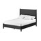 Homeroots Black Solid Wood King Bed Frame 524817 - alternate 2