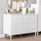 Baxton Studio Roni Modern White Wood 7-Drawer Dresser with Scalloped Edges 256-14085-ZORO - alternate 3