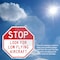 Signmission Stop Look for Low Flying Aircraft, 6 Inch X 6 Inch, Plastic Sign OC-P-6-261 - alternate 3