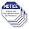 Signmission Notice Alarm and Video Monitoring i, 10 inch X 10 inch, Aluminum Metal Signs, 5PK OC-A-5Pack-10-325 - alternate 1