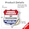 Signmission Private Property Shield Sign No Trespass, 18 inch X 18 inch, Vinyl Decal, 2PK SHI-D-2PACK-18-453 - alternate 2