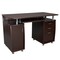Homeroots 48" Chocolate Wood Computer Desk With Two Drawers 723748 - alternate 2