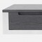 Homeroots 63" Gray and Silver Writing Desk With Three Drawers 482422 - alternate 3