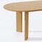 Homeroots 66" Natural Solid Wood Oval Dining Table 712221 - alternate 2