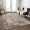 Homeroots 3' X 5' Beige And Brown Abstract Washable Indoor Outdoor Area Rug 605530 - alternate 4