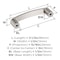 Amerock Rift 3 inch (76mm) Center-to-Center Satin Nickel Cabinet Pull, 25PK 25VMP36898G10 - alternate 2