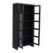 Homeroots 91in Graphite Distressed Solid Wood Frame Accent Cabinet With Two Doors 620846 - alternate 2