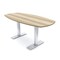 Skutchi Designs 6 Person Conference Table With Power Unit | 6' Boat Table | Harmony Series HAR-BOT-36X72-T-K525-NA - alternate 1