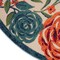 Homeroots 8' Ivory Orange Green And Blue Round Floral Indoor Outdoor Area Rug 548069 - alternate 3