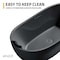 Anzzi Kelut Series 32in W x 68in D x 28in H Full Black Freestanding Bathtub MN516BK_BK - alternate 3