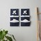 Homeroots Set of Two Black And White Fabric Wall Hanger, 2PK 402234 - alternate 3
