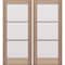 Doornmore G103, 74.5" x 82" ( 2x36" Door) Left Hand, Mahogany SDL 3 Lite Exterior Door G103-SW-3680_2_LI - alternate 1
