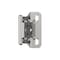 Amerock 1/4in 6mm Overlay Self Closing Partial Wrap Polished Chrome Cabinet Hinge, 1 Pair BPR756626 - alternate 1