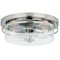 Vaxcel Addison 15-in W Satin Nickel Flush Mount Ceiling Light Fixture Clear Glass C0169 - alternate 1